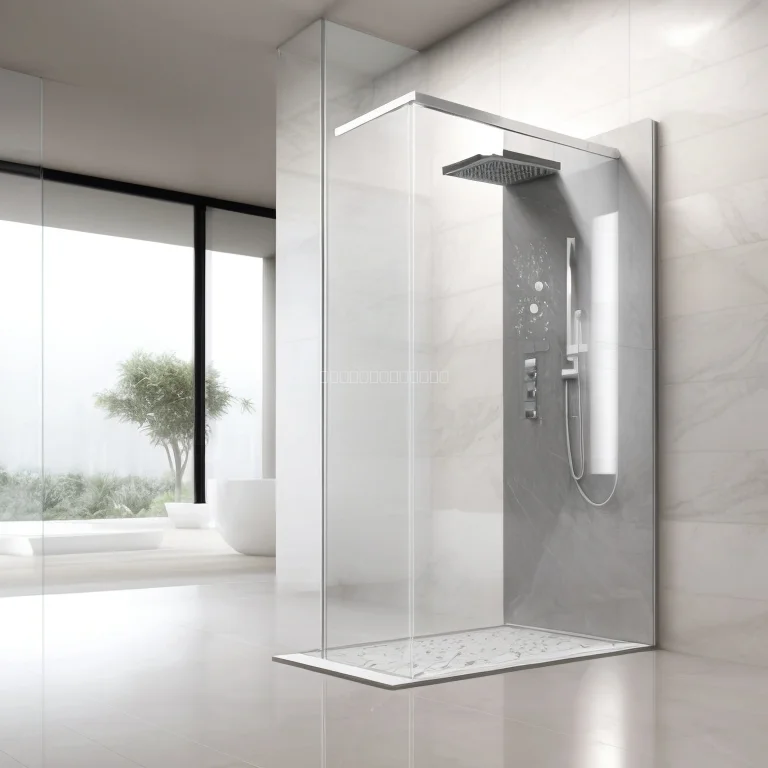 Display zur Durchfluss- und Sicherheitsüberwachung im Duschsystem